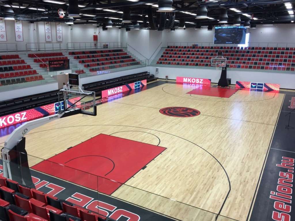 Installation of LED scoreboard system and perimeter