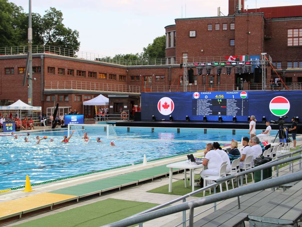 SEAT Women’s Water Polo Tournament Hungary - Canada - sports technology operation 5