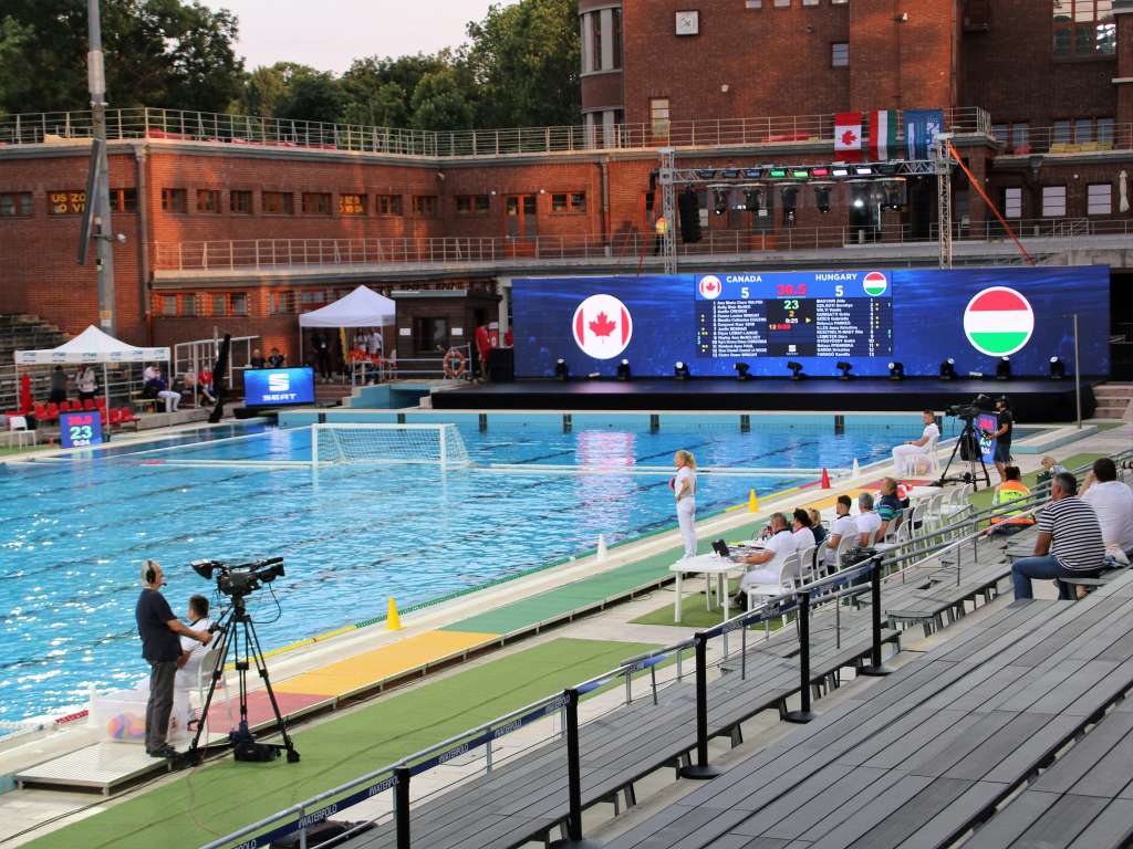 SEAT Women’s Water Polo Tournament Hungary - Canada - sports technology operation 2