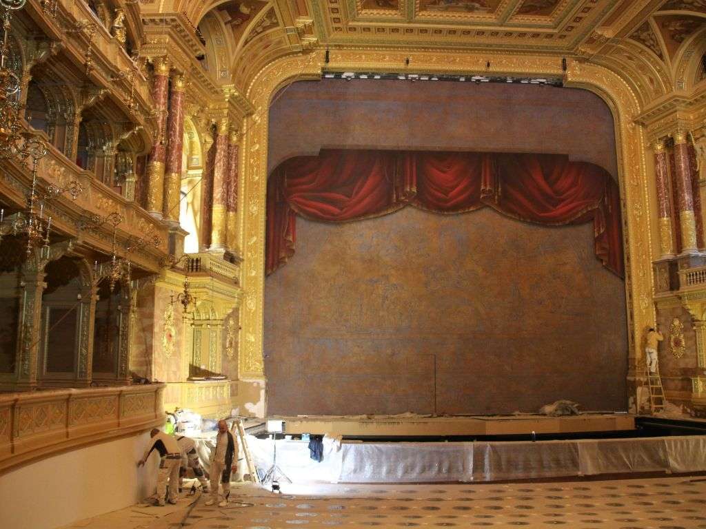 Opera Maghiară de Stat – Cortină scenică  laminată cu pictură pe pânză 5